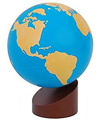 Globe of Land and Water (Sandpaper)