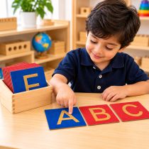 Sandpaper English Uppercase Letters