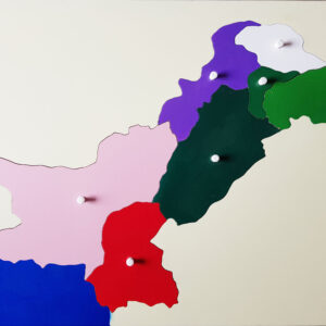 puzzle map of Pakistan