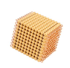 Golden Bead Cube of Thousand Montessori