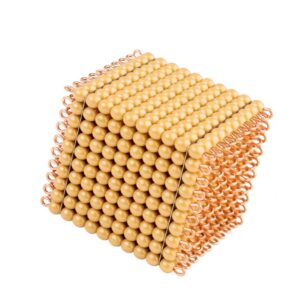 Golden Bead Cube of Thousand Montessori