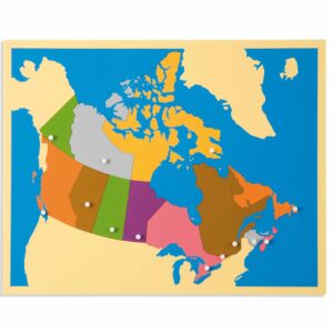 Puzzle Map of Canada Wooden