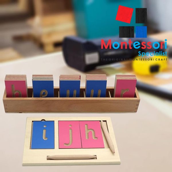 Montessori Tracing Boards Lowercase and uppercase Letters