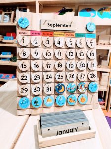 Montessori Wooden Calendar