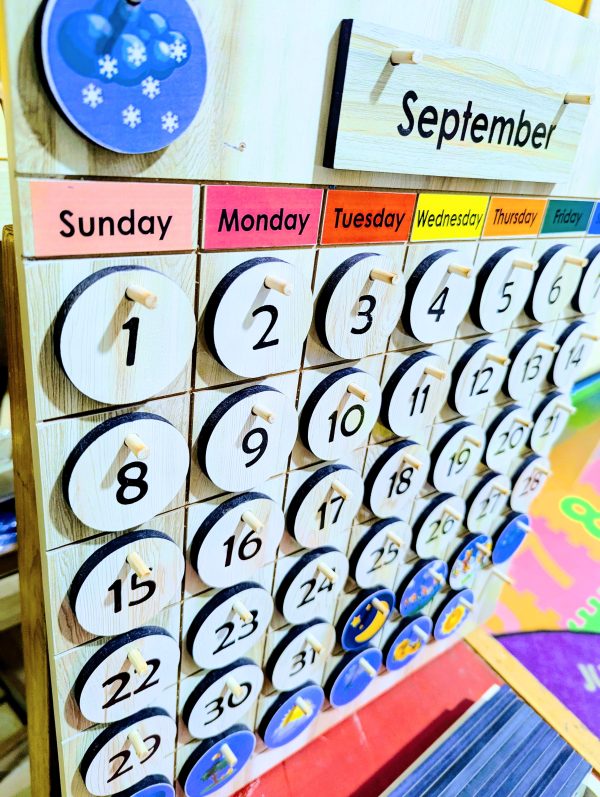 Montessori Wooden Calendar