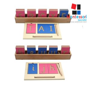 Montessori Tracing Boards Lowercase and uppercase Letters