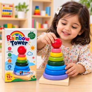 Wooden Rainbow Tower